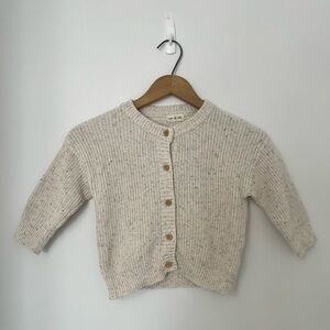 Hayden & Hadley neutral confetti knit sweater 100% cotton